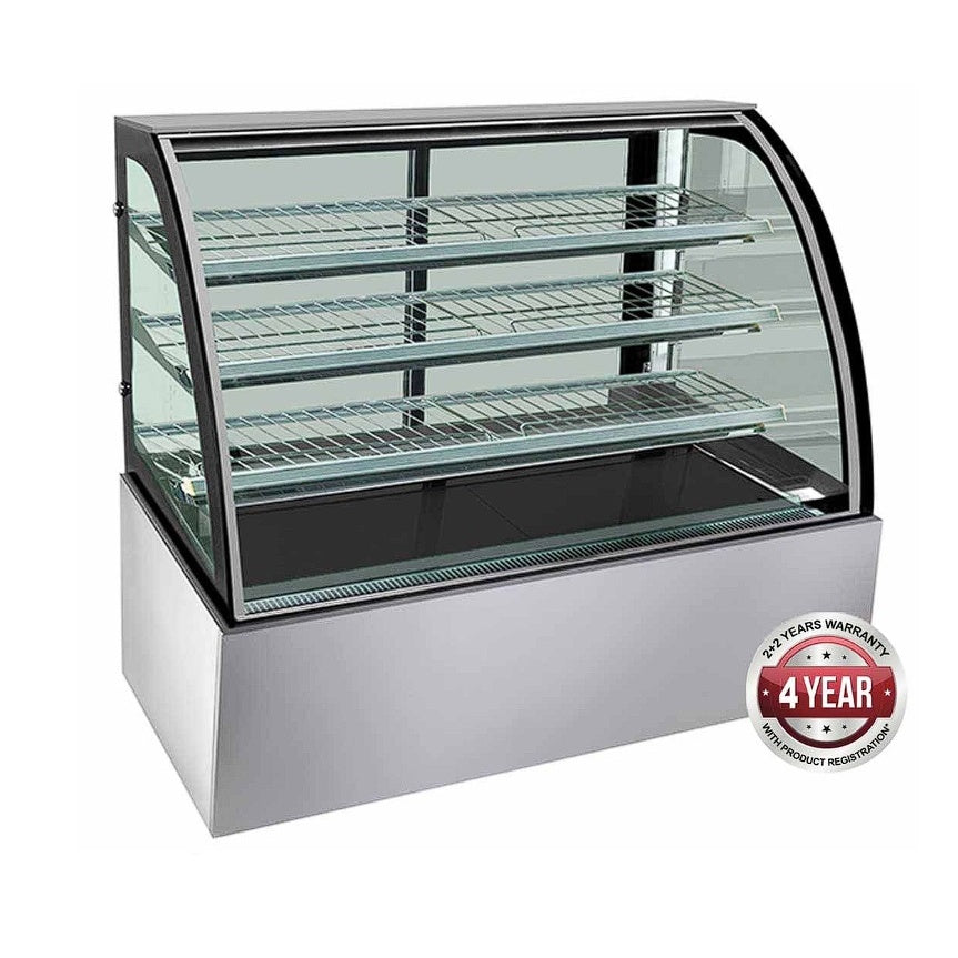 F.E.D. Bonvue SL850 Chilled Curved Glass Food Display - 1500mm Mattys