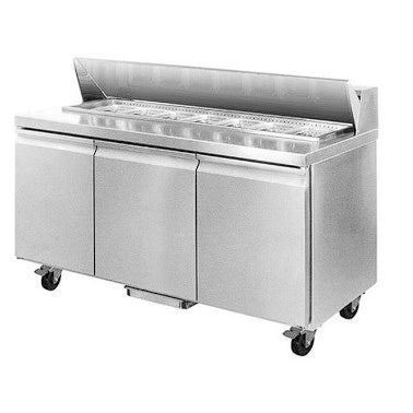 SLB200 Three Large Door Sandwich Bar 10 x 1/3 Pans Mattys