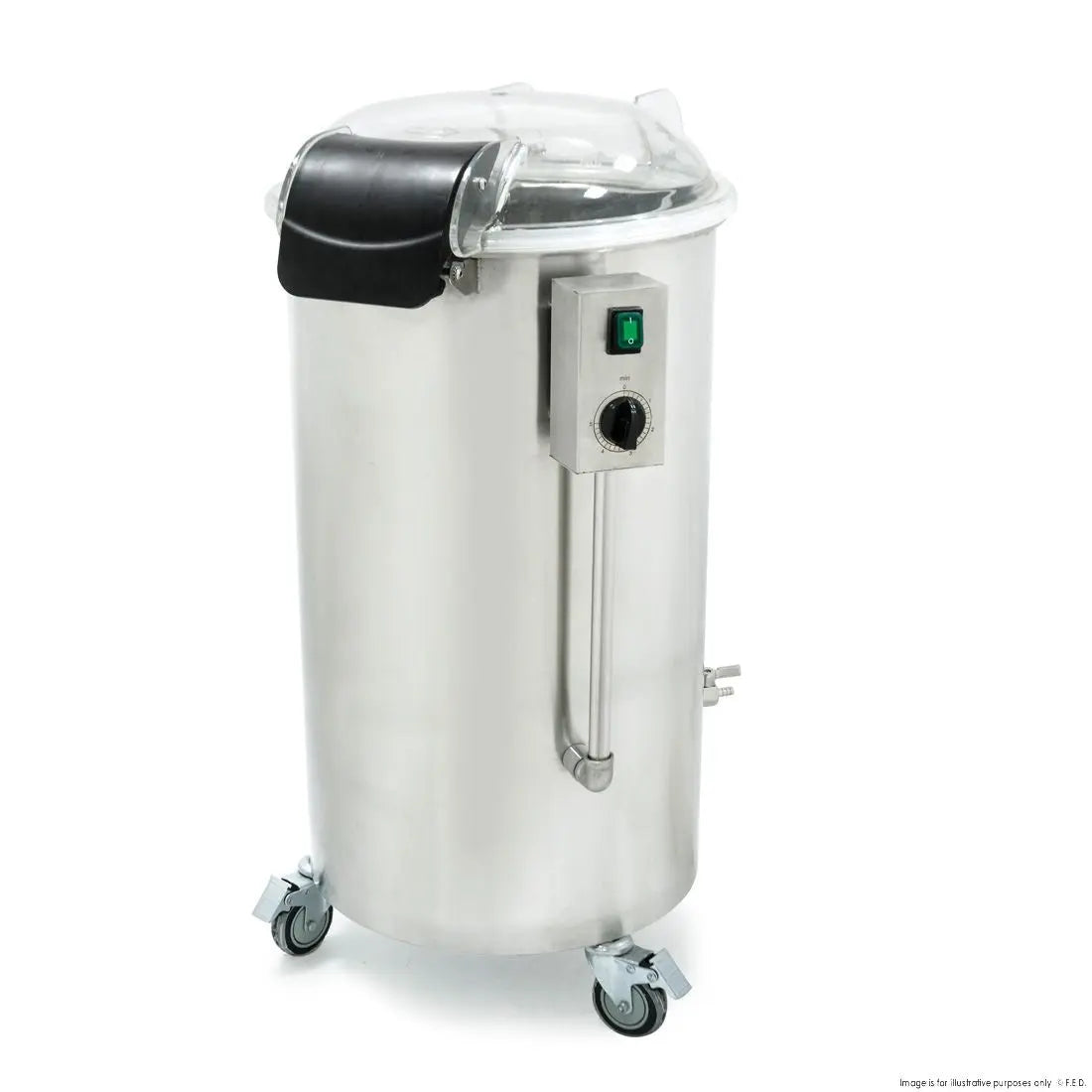 F.E.D. Yasaki SP75AS Electric Salad Spinner w/ Castors & Timer 3kg/cycle Mattys