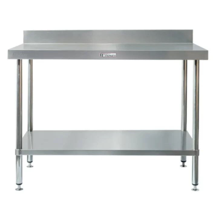 Simply Stainless Ss02.0450 Work Bench With Splashback And Under Shelf (600 Series) Mattys