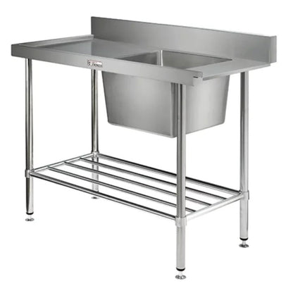 Simply Stainless Ss08.7.1500R Right Hand Single Sink Dishwasher Inlet Bench (700 Series) - 1500Mm Mattys