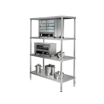 Simply Stainless Ss17.1500Ss Adjustable 4 Tier Shelving - 1500Mm Mattys