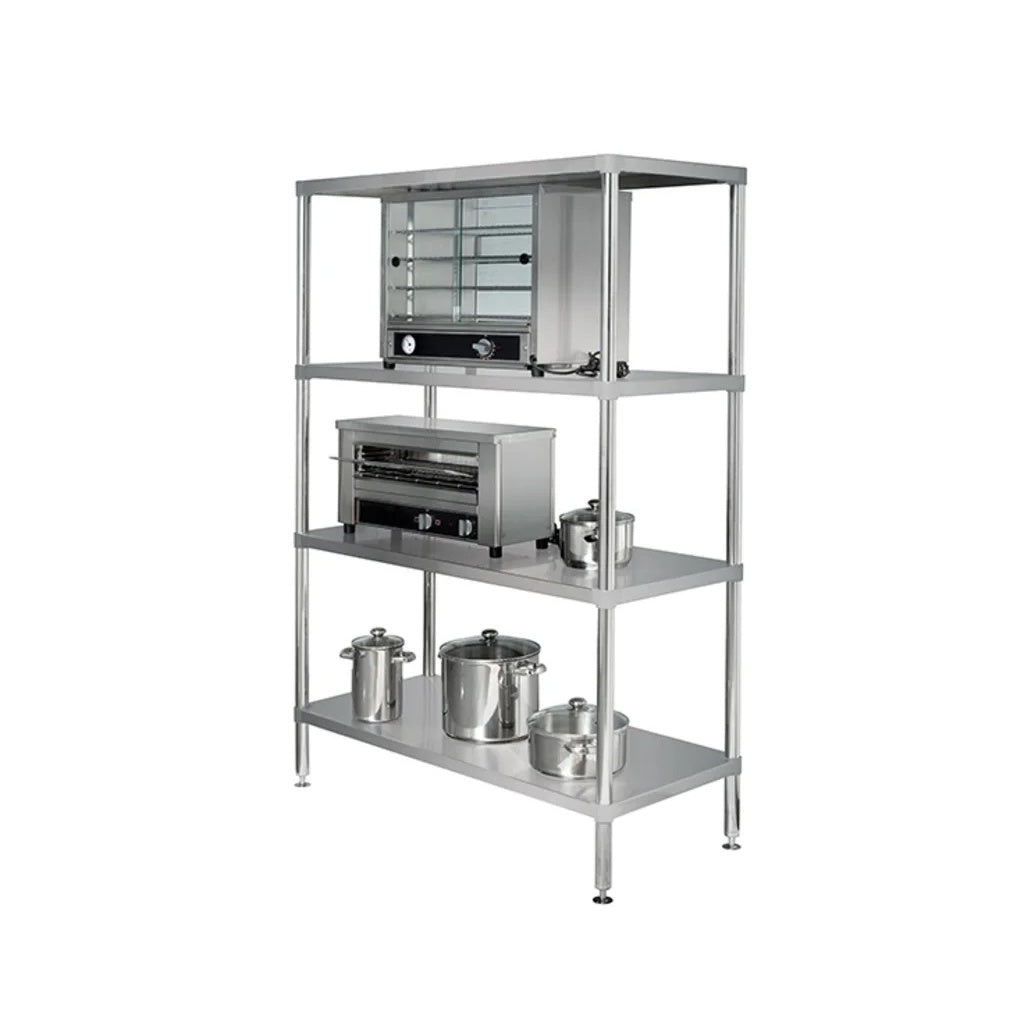 Simply Stainless Ss17.1500Ss Adjustable 4 Tier Shelving - 1500Mm Mattys