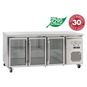 EXQUISITE SSC400G Snack Size Under Bench Chiller - Glass Doors Mattys