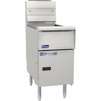 Pitco SSH75 SSTC Solstice Supreme Natural Fryer Gas Triple Baskets with Solid State Control Mattys