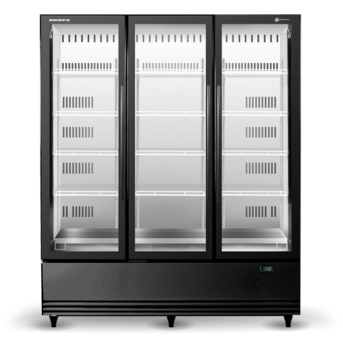 SKOPE ActiveCore SKB 3 Door Upright Display or Storage Fridge SKB1500N-A - White/Black SKOPE