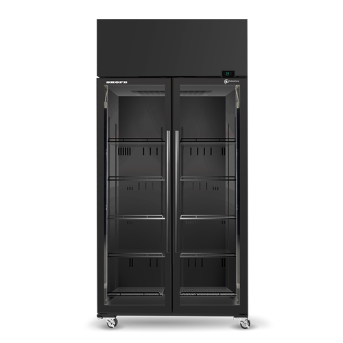 SKOPE ActiveCore SKT 2 Door Upright Display or Storage Fridge SKT1000N-A - Black SKOPE