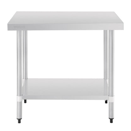 Shelving Vogue Stainless Steel Prep Table 900mm - T375 Vogue