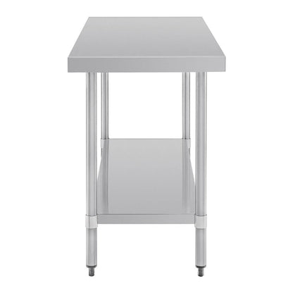 Shelving Vogue Stainless Steel Prep Table 1500mm - T377 Vogue