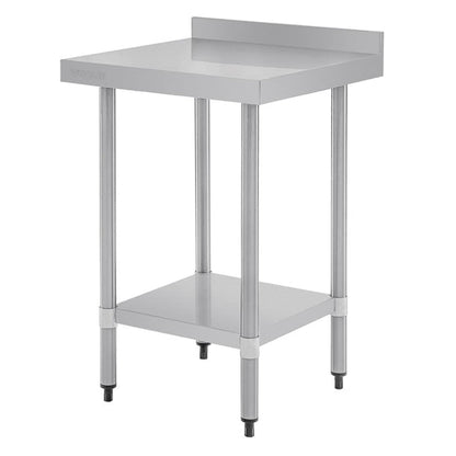 Shelving Vogue Stainless Steel Prep Table with Splashback 600mm - T379 Vogue