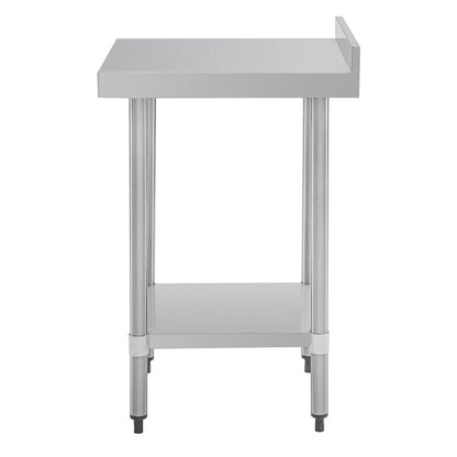 Shelving Vogue Stainless Steel Prep Table with Splashback 600mm - T379 Vogue