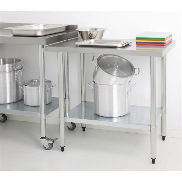 Shelving Vogue Stainless Steel Prep Table 600mm - T389 Vogue