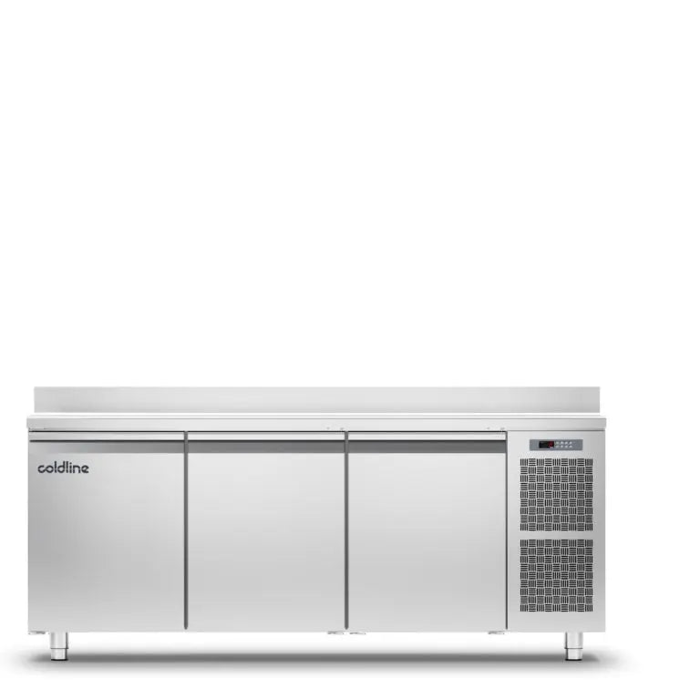 Coldline TA17/1BJ PASTRY 3 Doors Freezer Counter - Top with Splashback Mattys