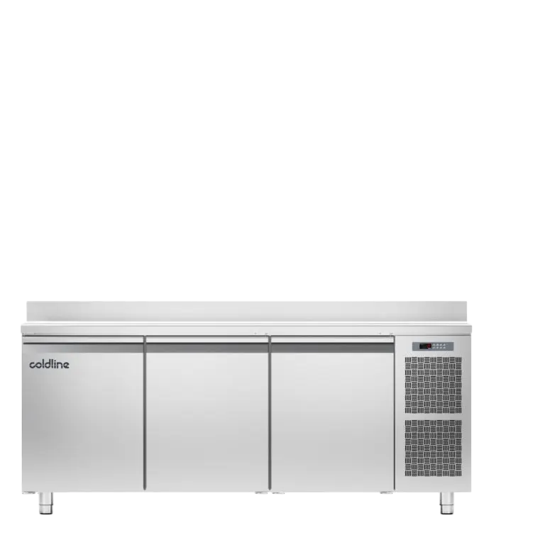 Coldline Three Door Pastry Counter Fridge w/+ Splashback - TA17/1MJ Mattys