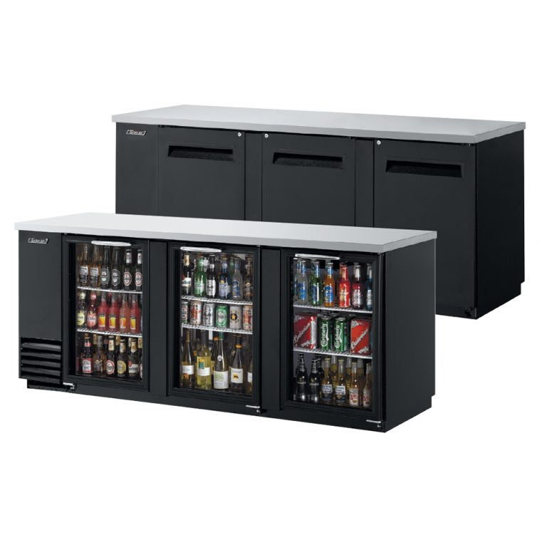 Turbo Air - 3 Glass Door Back Bar Fridge TBB-4SGD Mattys