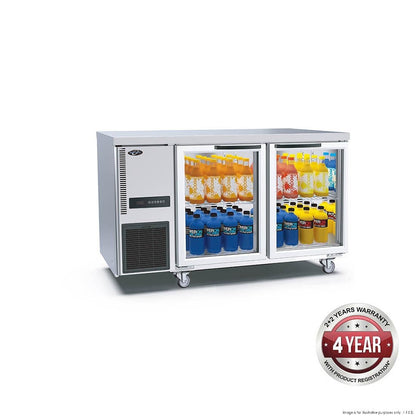 F.E.D. Thermaster TL1500TNG Glass Door Workbench Fridge Mattys