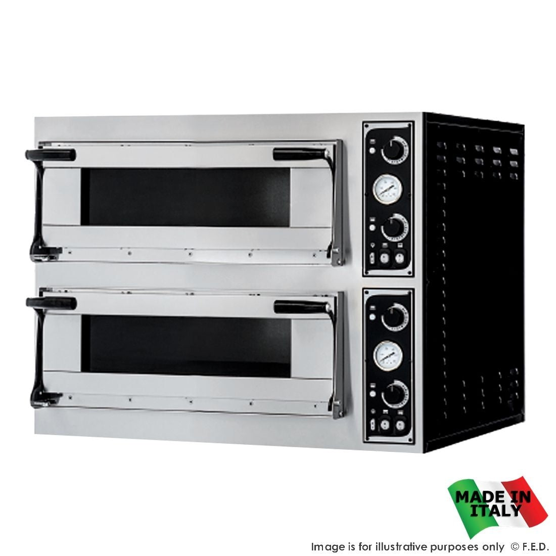 F.E.D. BakerMax TP-2-SD Pizza Ovens Double Deck 12 x 35cm Mattys