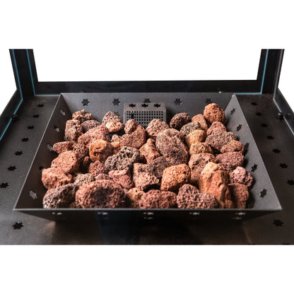 Hudson TREM100 Outdoor Gas Heater with Lava Rocks (LPG Gas)