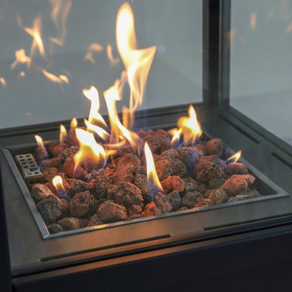 Hudson TREM100 Outdoor Gas Heater with Lava Rocks (LPG Gas)