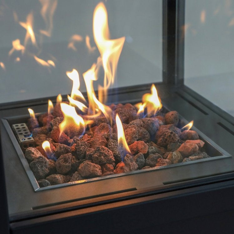 Hudson TREM100 Outdoor Gas Heater with Lava Rocks (LPG Gas)