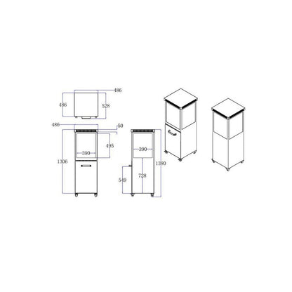 Hudson TREM100 Outdoor Gas Heater with Lava Rocks (LPG Gas)