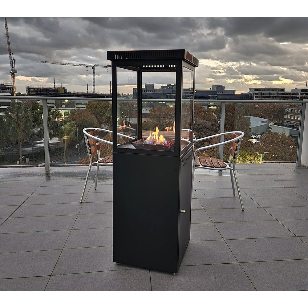 Hudson TREM100 Outdoor Gas Heater with Lava Rocks (LPG Gas)