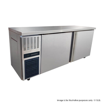 F.E.D. Temperate Thermaster Stainless Steel Large Double Door Workbench Fridge - TS1800TN Mattys