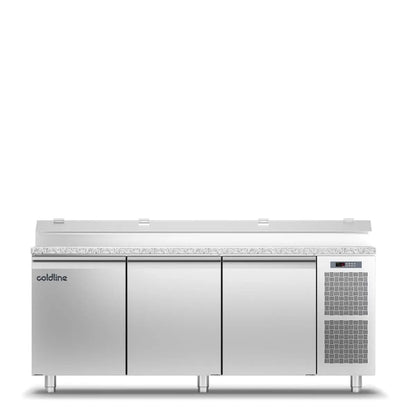 Coldline TV17/1MZ-1/3 Three Door Prep Station Fridge Mattys