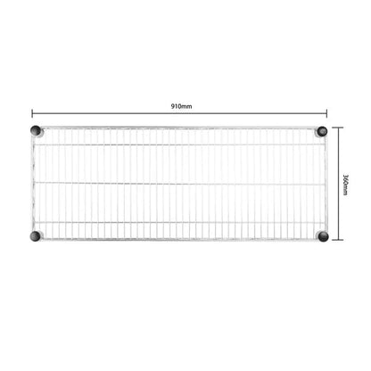 Stainless Steel & Shelving Vogue Steel Wire Wall Shelf 910mm - U201 Vogue