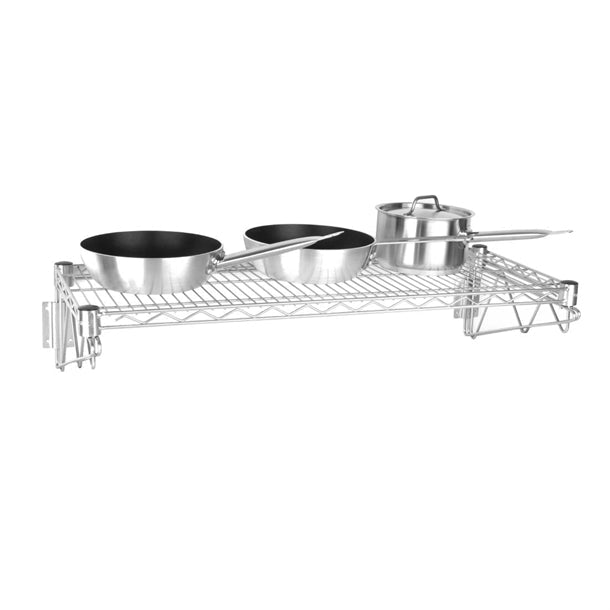 Stainless Steel & Shelving Vogue Steel Wire Wall Shelf 1220mm - U202 Vogue