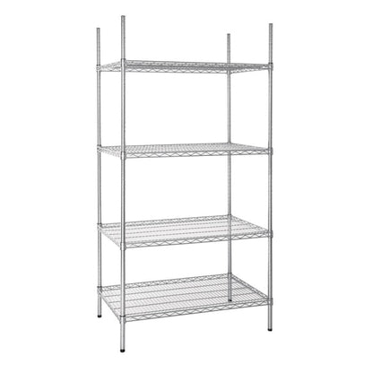 Shelving Vogue 4 Tier Wire Shelving Kit 915x610mm - U256 Vogue