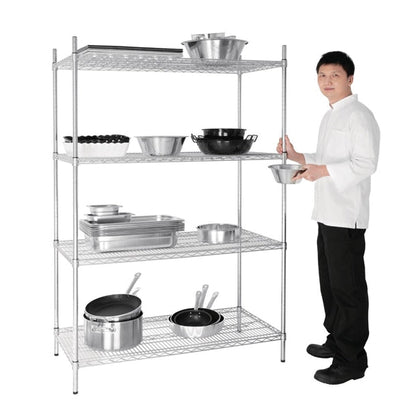 Shelving Vogue 4 Tier Wire Shelving Kit 1220x610mm - U257 Vogue