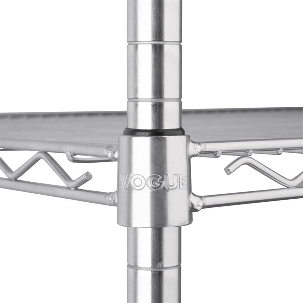 Shelving Vogue 4 Tier Wire Shelving Kit 1220x610mm - U257 Vogue