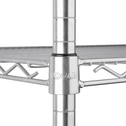 Shelving Vogue 4 Tier Wire Shelving Kit 1525x610mm - U258 Vogue