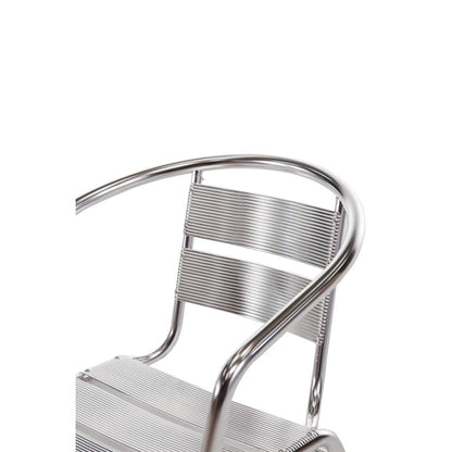 Cleaning Products Bolero Aluminium Stacking Chairs 735mm Pack of 4 - U419 Bolero
