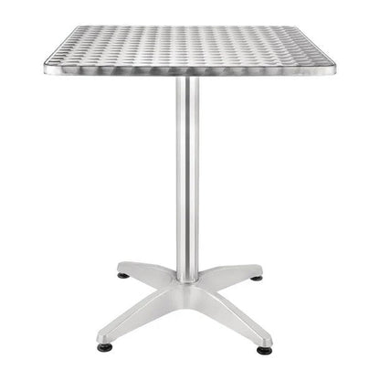 Bolero Square Table with Curved Edge Heavy Duty Base Dia - 60x60x72cm U427 Mattys