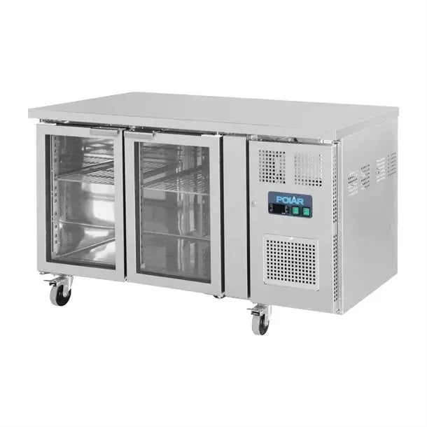 Polar U-Series Two Glass Door Counter Fridge UA023-A Mattys