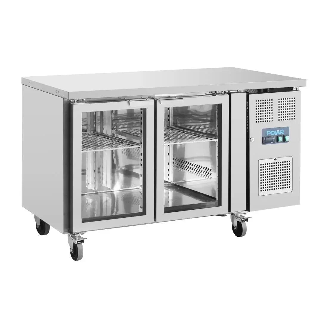 Polar U-Series Two Glass Door Counter Fridge UA023-A Mattys