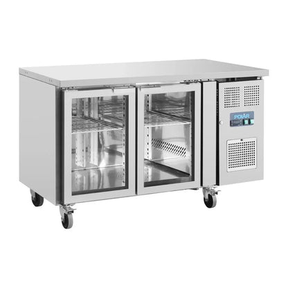 Polar U-Series Two Glass Door Counter Fridge UA023-A Mattys