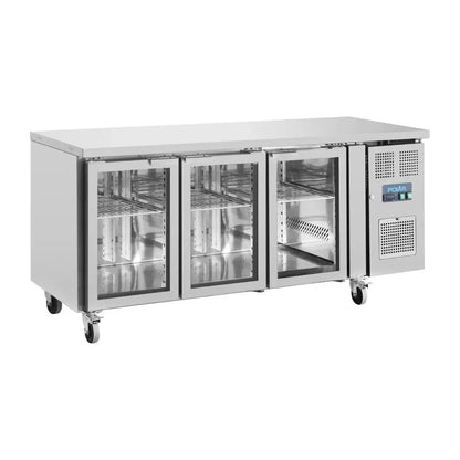 Polar U-Series Three Glass Door Counter Fridge UA024-A Mattys