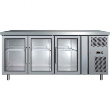 Bromic UBC1795GD Three Glass Door Under Bench Chiller 417L Mattys