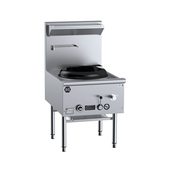 B+S Black UFWWD-1L Gas Large Single Hole Deluxe Waterless Wok Table Mattys
