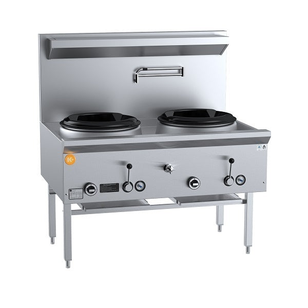 K+ UFWWK-2 Gas Two Hole Waterless Wok Table Mattys