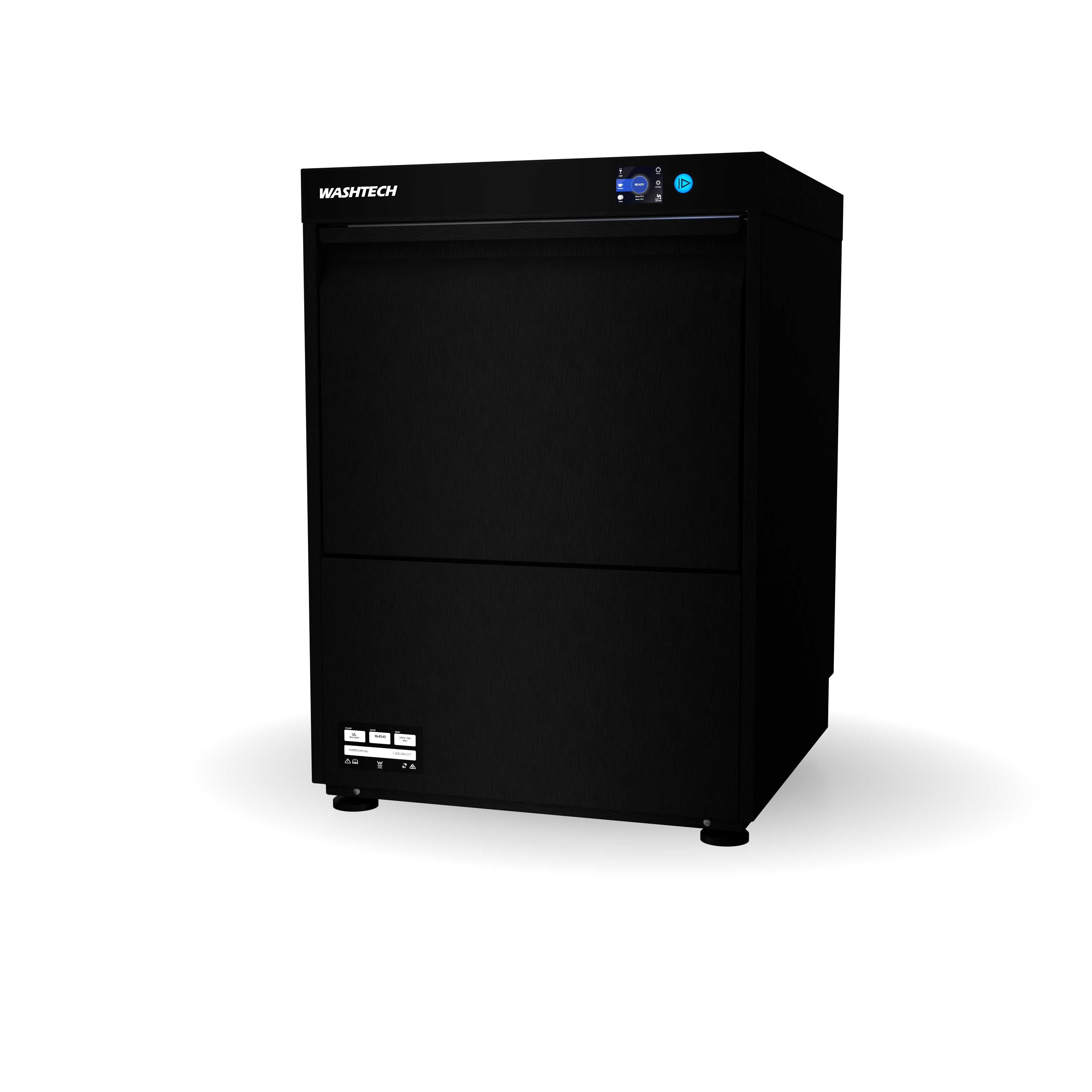 Washtech Premium Fully Insulated Undercounter Glasswasher and Dishwasher 500mm Rack UL-B