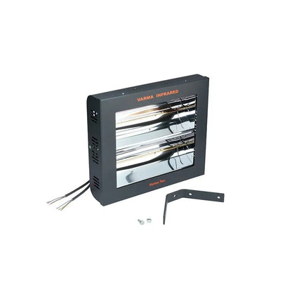 Varmatec Varma 400/2V Double Vertical Infrared Wall/ Ceiling-Mounted Heater with Waterproof Design and On/Off Switch Controls Mattys