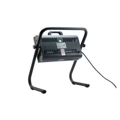 Varmatec Varma Fire 2 Revolving floor model single infrared Heater with Waterproof Design and On/Off Switch Controls Mattys