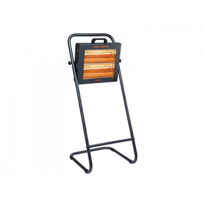 Varmatec Varma Fire Revolving floor model double infrared Heater with Waterproof Design and On/Off Switch Controls