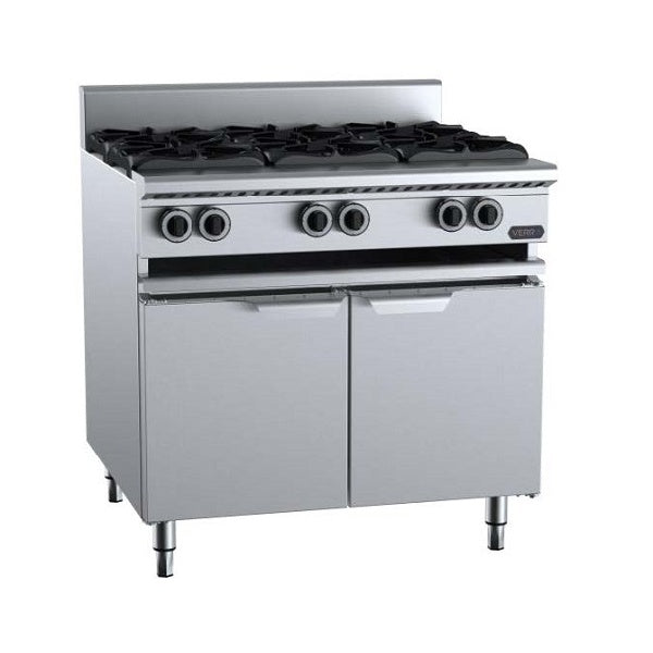B+S Verro VBT-SB6 Gas Six Burner Boiling Top - Cabinet Mounted Mattys