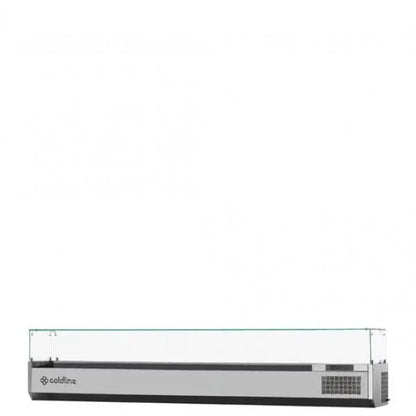 Coldline VP25/13NL Display Case with Glass for Ingredients - 2560mm Mattys
