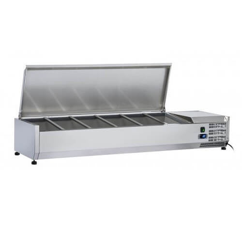 1200 Stainless Steel Lid Refrigerated Ingredient Well Mattys